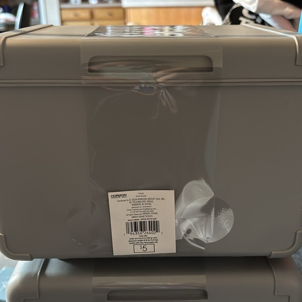 Kids Retro Boombox Storage Box - Gray with Blue Handle - Picture 4 of 8
